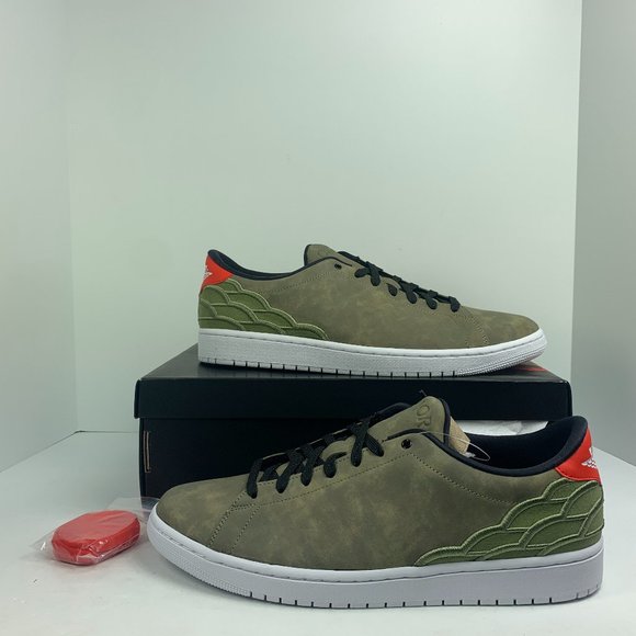 Men's Air Jordan 1 Centre Court Basketball Shoes, DJ2756 300 Multi Sizes OiGreen